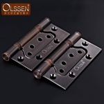 【Olssen】不锈钢消声轴承子母门合页 4寸加厚 一副2个