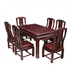 红木家具餐桌饭桌实木餐桌餐椅组合