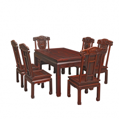 红木家具餐桌饭桌实木餐桌餐椅组合