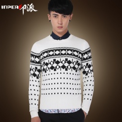 INPERF/印派 秋冬新品 毛衣男 韩版男式毛衣毛衫外套