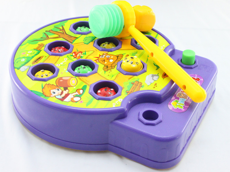 电动不掉打地鼠音乐玩具