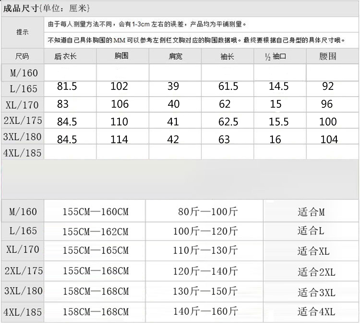 棉大衣国家标准图片