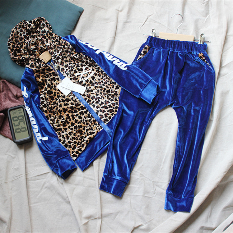 新款儿童精品虎皮运动休闲套装