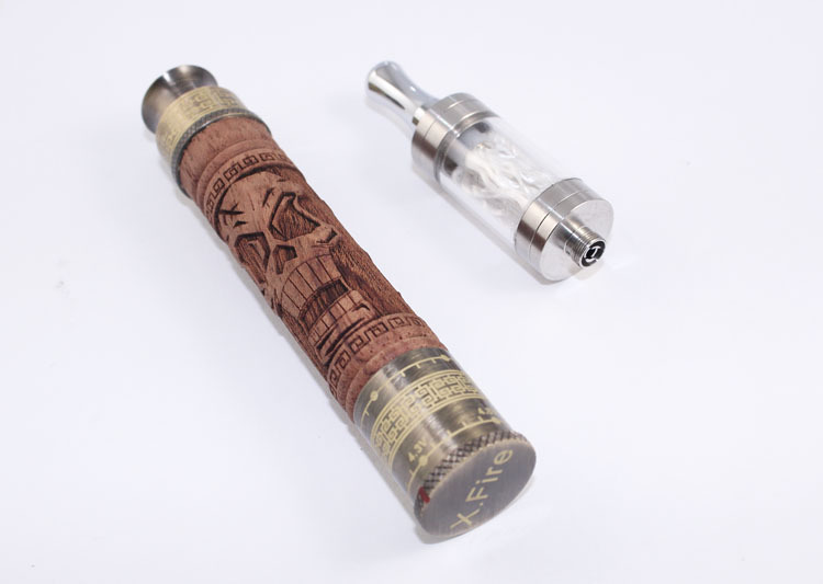 纯手工雕刻木头骷髅鬼头 vape e-fire2代木头电子烟