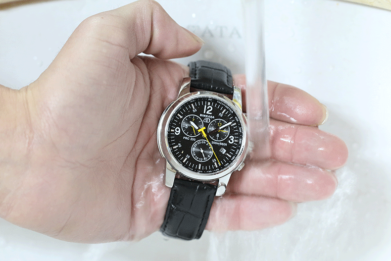 瑞士宾卡达机械表全自动时尚皮带防水六针商务男士手表