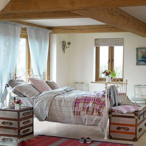 清新明媚的床品演绎春日盎然卧室