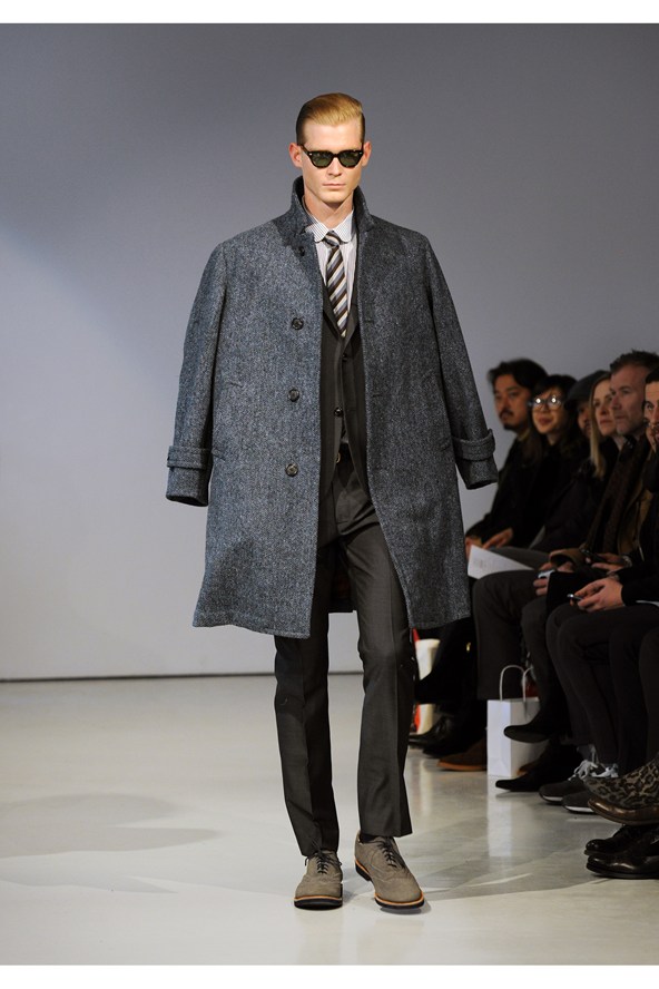 　　纽约当地时间2月12日，在David Hart 2013秋冬系列在2013纽约时装周上发布了男装系列，本季的灵感来自于设计师对经典的英伦格子的热爱。