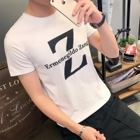 供应2017最新款男士短袖圆领修身大ZT恤纯棉青年潮牌半袖男装小衫