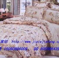 纯棉斜纹七彩棉圆角欧式床单四件套批发-蔓藤芊薏-驼灰