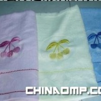 提花缎档绣花浴巾