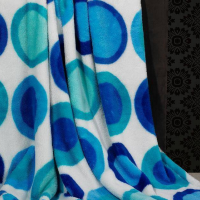 超柔短毛绒印花盖毯