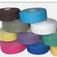 供应气流纺再生棉纱（漂白、本白、颜色）7-12支图
