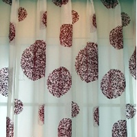 供应窗纱，植绒遮光窗帘，家居窗帘，环保(图) 