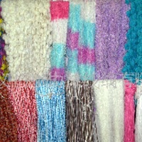 供应各种特种纱线，钩编纱带，花色纱线,围巾等