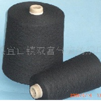 供应再生棉纱 堆型 黑色12支 针织用纱 