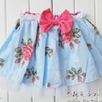 供应儿童服装 印花蝴蝶结蛋糕裙 韩版短裙
