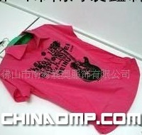 供应女士T恤，红色棉质短袖(图)