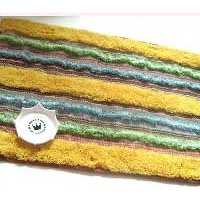 供应欢乐绽放45*75纯棉植绒地毯/地垫 