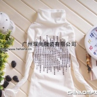 新款潮流铆钉打底衫 7804