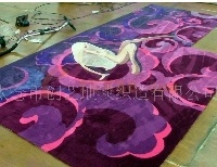 供应紫色手工地毯(图)