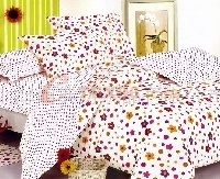 供应100%纯棉斜纹 清新淡雅 四件套