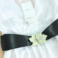 供应B396#韩版时尚配饰/绝美花朵皮带  